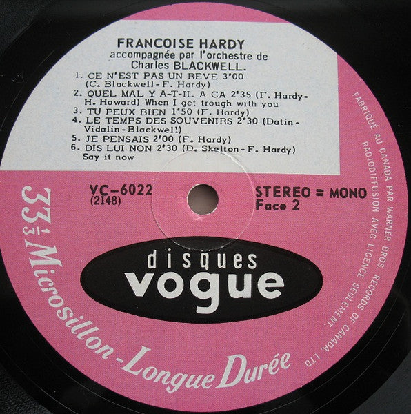 Françoise Hardy - L'Amitié