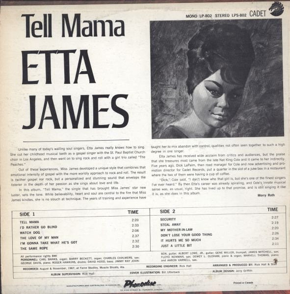 Etta James - Tell Mama - 1968