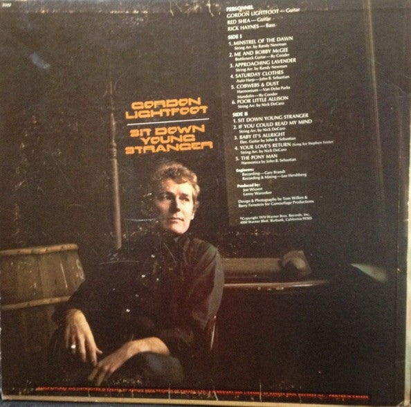 Gordon Lightfoot - Sit Down Young Stranger Vinyl Record