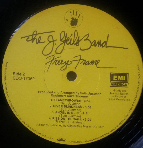 The J. Geils Band - Freeze-Frame