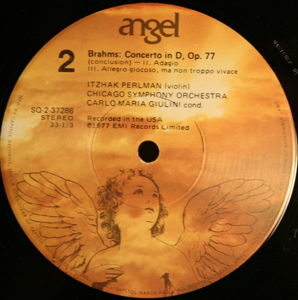 Johannes Brahms, Itzhak Perlman, Chicago Symphony Orchestra, Carlo Maria Giulini - Violin Concerto - 1977