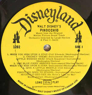 Leigh Harline, Ned Washington - Walt Disney's Pinocchio - 1978