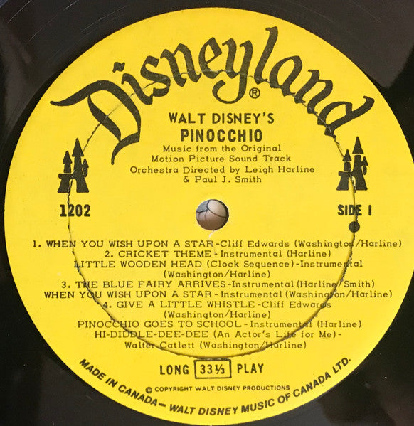 Leigh Harline, Ned Washington - Walt Disney's Pinocchio - 1978
