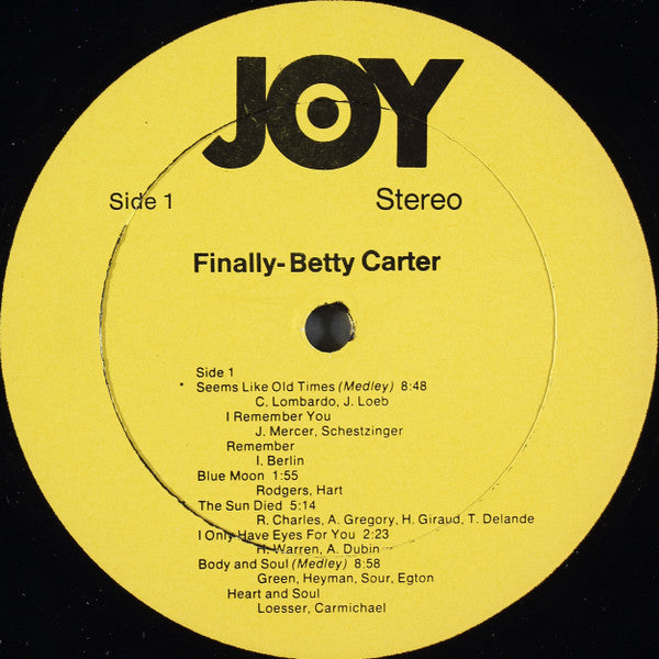 Betty Carter - Finally