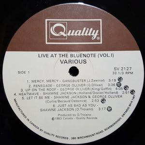 George Olliver - Live At The Bluenote (Volume 1)