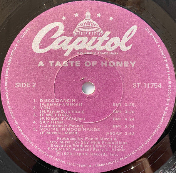 A Taste Of Honey - A Taste Of Honey - 1978