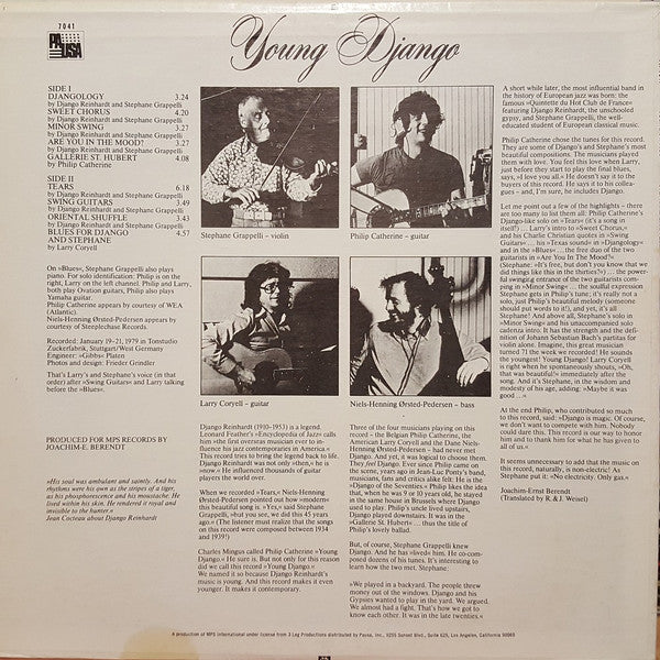Stéphane Grappelli - Young Django - 1979