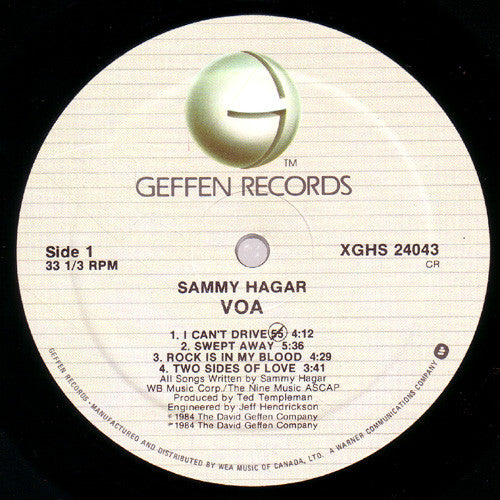 Sammy Hagar - VOA - 1984