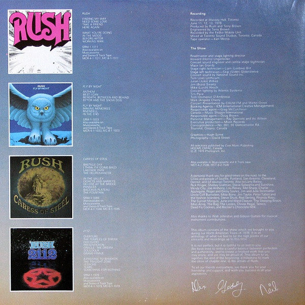 Rush - All The World's A Stage