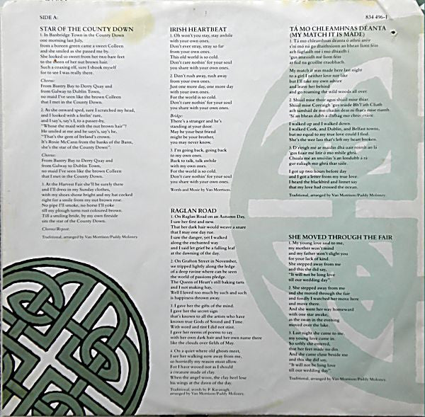 Van Morrison & Chieftains, The - Irish Heartbeat - 1988