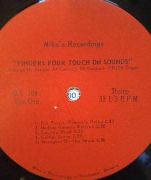 George H. Jenner - Fingers Four Touch On Sounds Vinyl Record