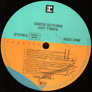 Gwen Guthrie - Hot Times 1990 - Quarantunes