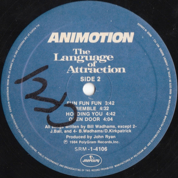 Animotion - The Language Of Attraction - 1984