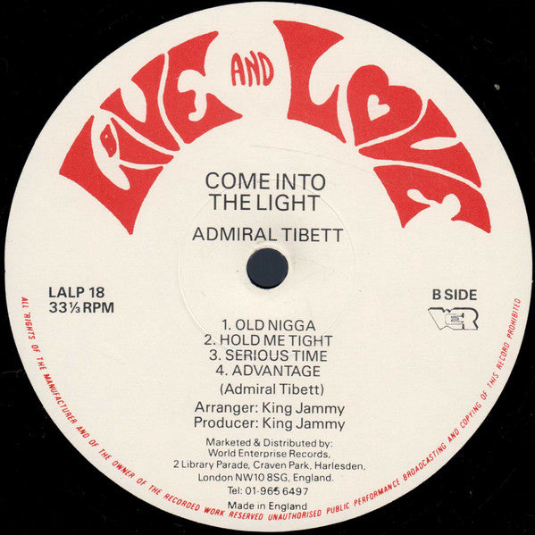 Admiral Tibet - Come Into The Light