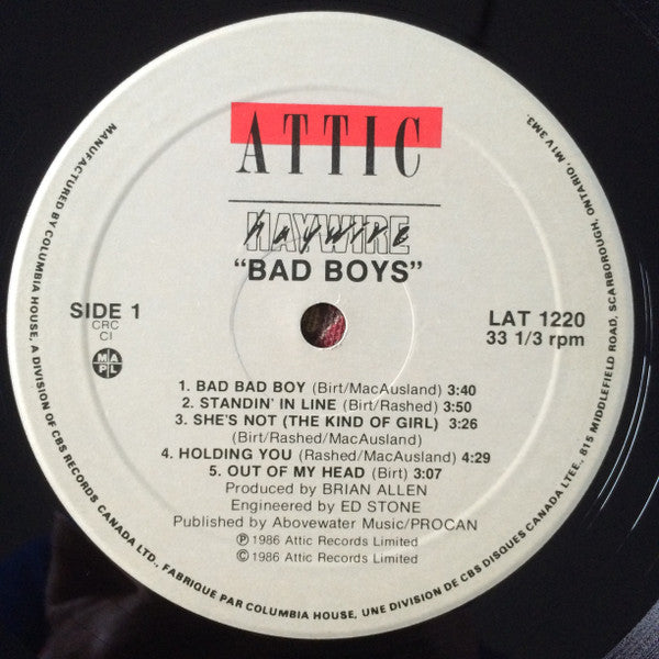 Haywire - Bad Boys - 1986
