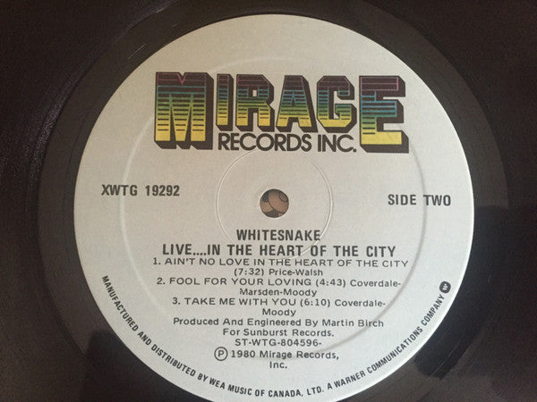 Whitesnake - Live... In The Heart Of The City - 1980