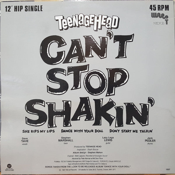 Teenage Head - Can't Stop Shakin'