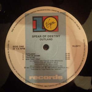 Spear Of Destiny - Outland - 1987