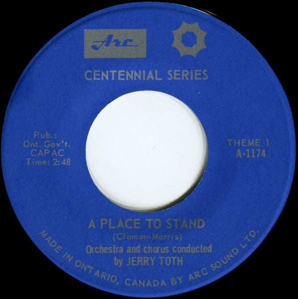 Jerry Toth Orchestra, The And Jerry Toth Singers, The Conducted By Jerry Toth - A Place To Stand... - 1967