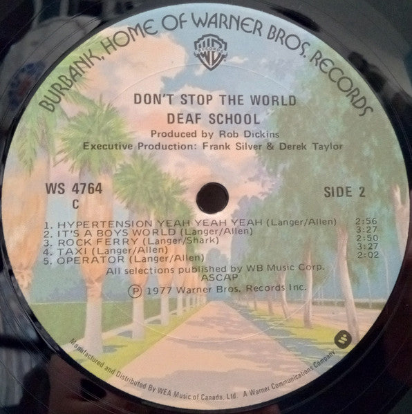 Deaf School - Don't Stop The World - 1977
