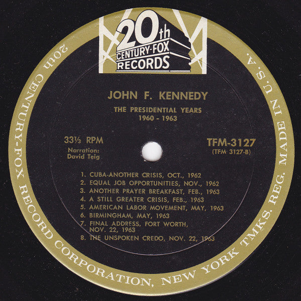 John F. Kennedy - The Presidential Years 1960-1963  (A Documentary) - 1964