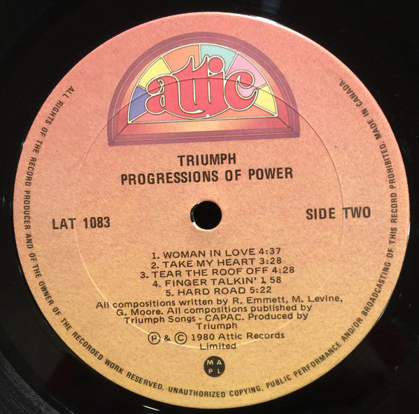 Triumph - Progressions Of Power - 1980
