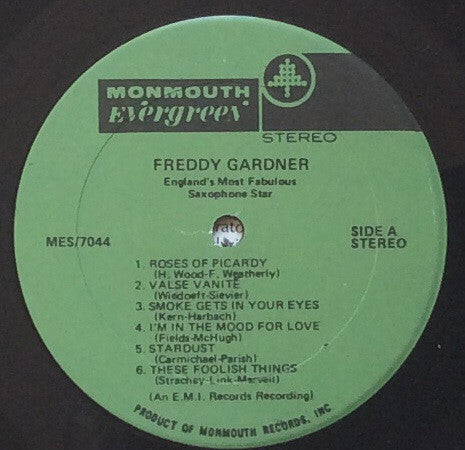Freddy Gardner - Freddy Gardner - England`s Most Fabulous Saxophone Star