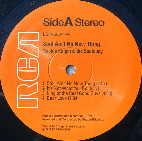 Boobie Knight & The Soulciety - Soul Ain't No New Thing -