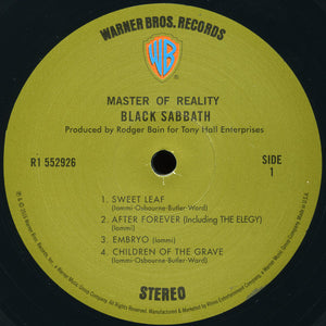 Black Sabbath - Master Of Reality - 2016