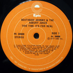 Southside Johnny & The Asbury Jukes - This Time It's For Real - 1977