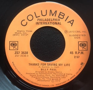 Billy Paul - Thanks For Saving My Life