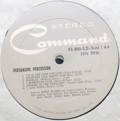 Terry Snyder And The All Stars - Persuasive Percussion
