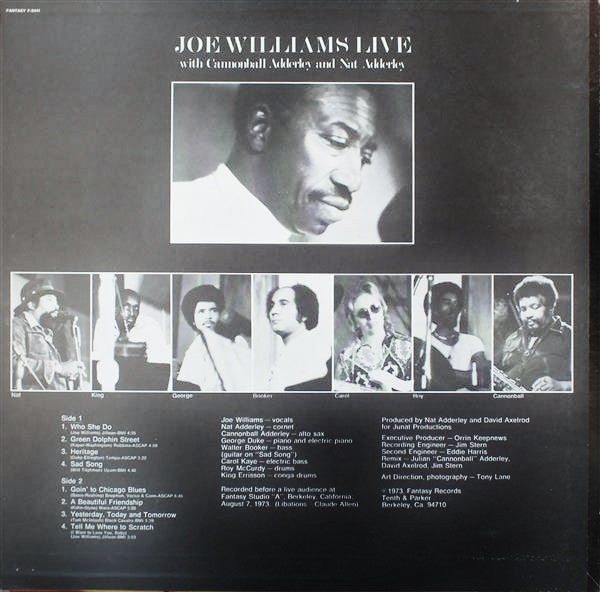 Joe Williams - Joe Williams Live