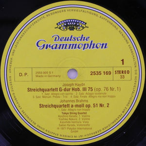 Joseph Haydn, Johannes Brahms, Tokyo String Quartet - Streichquartett Op. 76 Nr. 1 / Streichquartett Op. 51 Nr. 2 - 1975