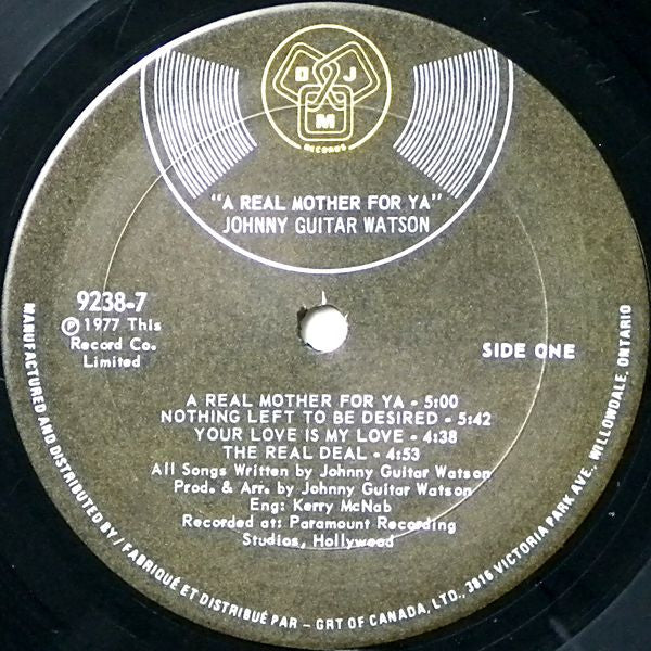 Johnny Guitar Watson - A Real Mother For Ya - 1977