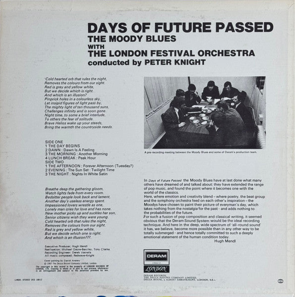 Moody Blues, The With London Festival Orchestra Conducted By Peter Knight - Days Of Future Passed - 1967