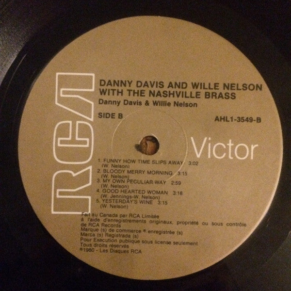 Danny Davis ,Willie Nelson,The Nashville Brass - &  With  Danny Davis & Willie Nelson With The Nashville Brass Vinyl Record