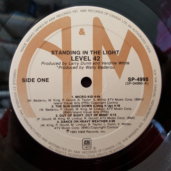 Level 42 - Standing In The Light - 1983