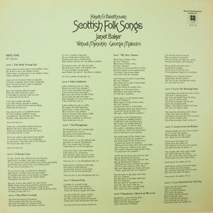 Joseph Haydn / Ludwig van Beethoven - Janet Baker, Yehudi Menuhin, George Malcolm - Scottish Folk Songs - 1976