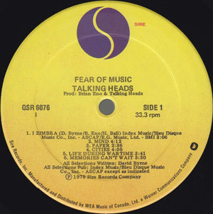Talking Heads - Fear Of Music - 1979