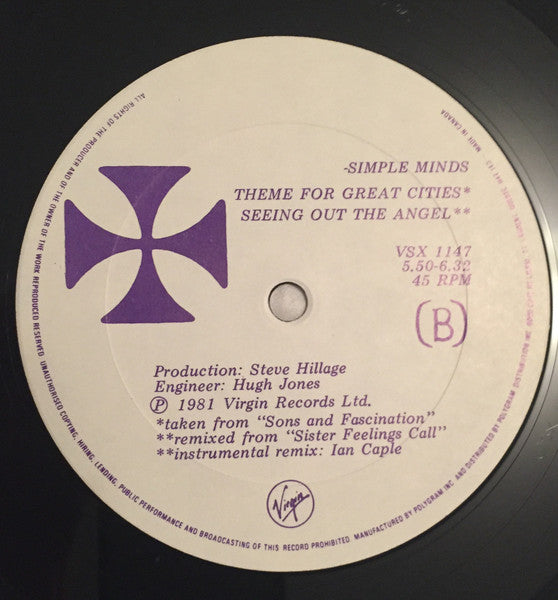 Simple Minds - Promised You A Miracle - 1982