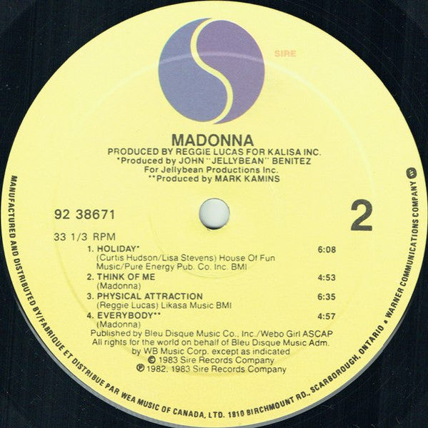 Madonna - Madonna Vinyl Record