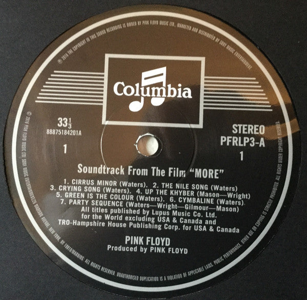 Pink Floyd - Soundtrack From The Film "More" - 2016