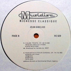 Jean Sibelius - Orchestra Of Radio Luxembourg, Roland Douatte - Finlandia / Valse Triste / Lemminkaïnen In Tuonela / Rakastava - 1982