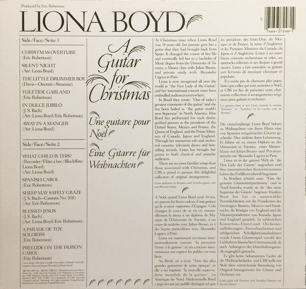 Liona Boyd - A Guitar For Christmas = Une Guitare Pour Noël = Eine Gitarre Für Weihnachten - 1981