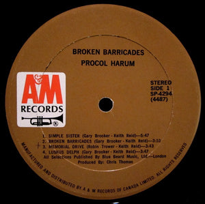 Procol Harum - Broken Barricades