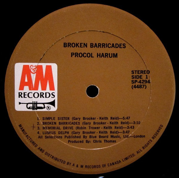 Procol Harum - Broken Barricades