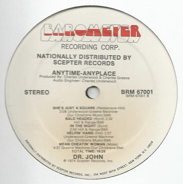 Dr. John - Anytime, Anyplace - 1974