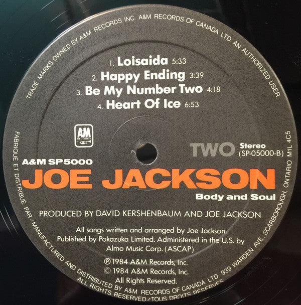 Joe Jackson - Body And Soul