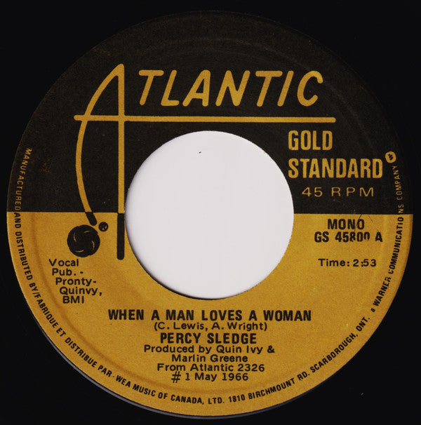 Percy Sledge - When A Man Loves A Woman / Take Time To Know Her